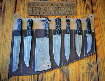 Hand Made BBQ/Chef/Kitchen Knife Set