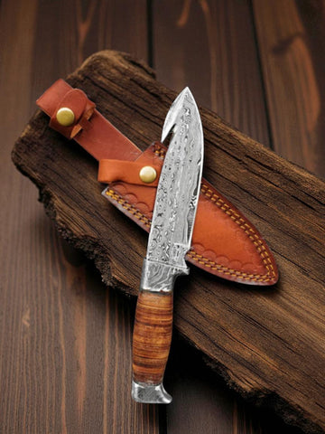 Gut Hook Skinning Hunting Knife
