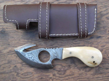 Hand Made Gut Hook Skinning Knife