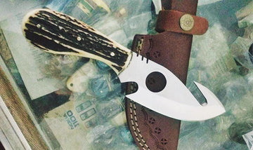 Hand Made Gut Hook Skinning Knife