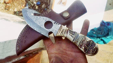 Hand Made Gut Hook Skinning Knife