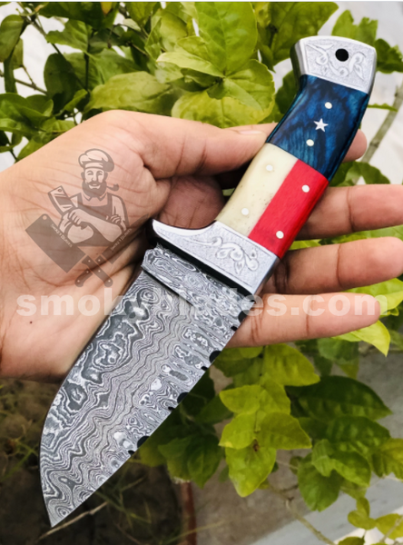 Handmade Texas Handle Skinning Hunting Knife