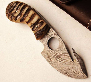 Hand Made Gut Hook Skinning Knife