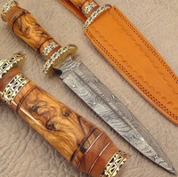 Handmade Damascus Steel Dagger Knife