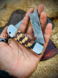 Hand Made Folding Bull Cutter Knife