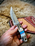 Hand Made Cowboy Bull Cutter/ Skinner Knife