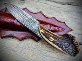 Handmade Stone Texture Viking Knife