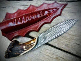 Handmade Stone Texture Viking Knife
