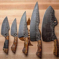 Hand Made Butchers/BBQ/Chef/Kitchen Knife Set