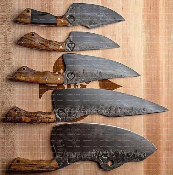 Hand Made BBQ/Chef/Kitchen Knife Set – Smoky Blades