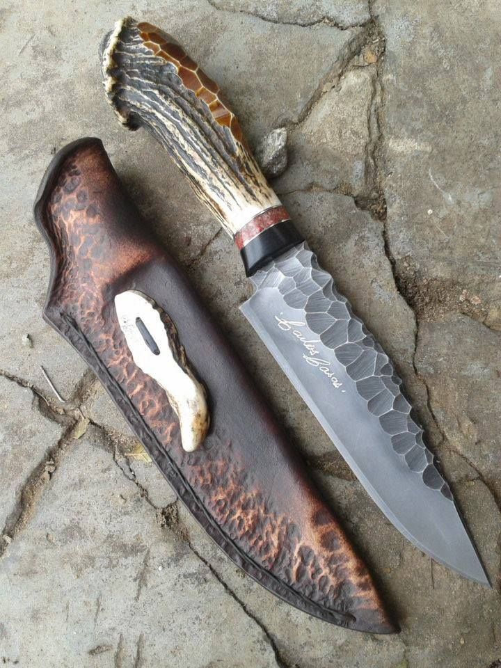 Hand Made Texture Viking Knife