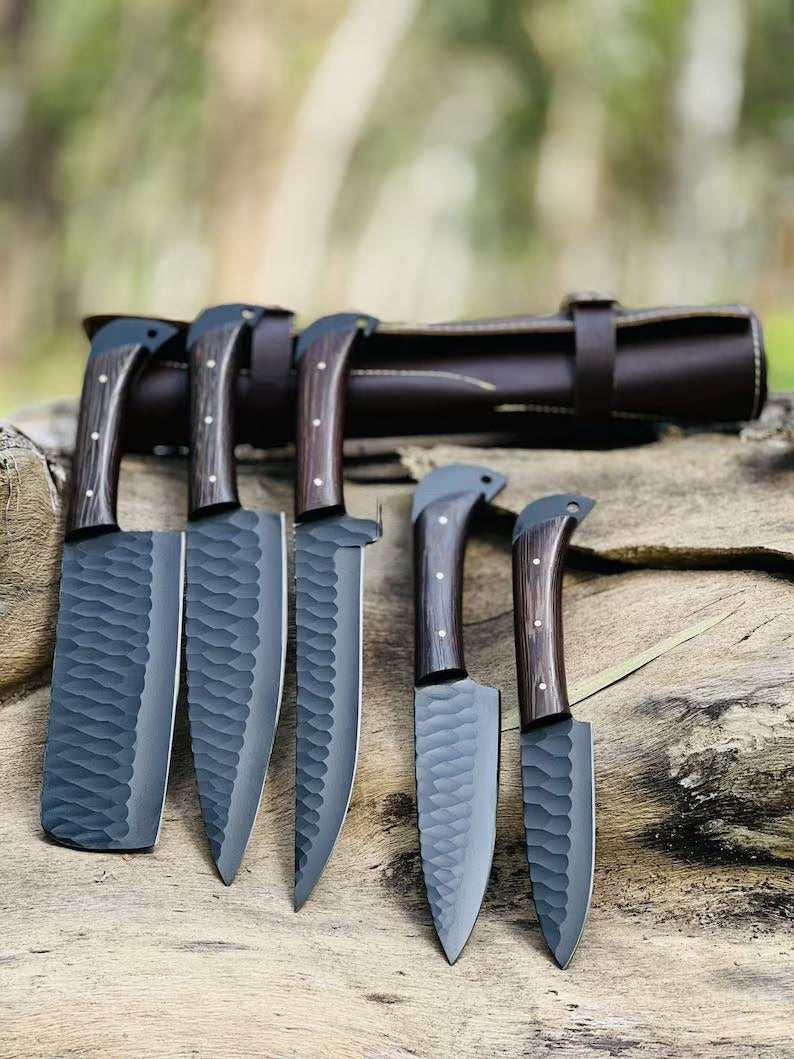 Hand Made BBQ/Chef/Kitchen Knife Set