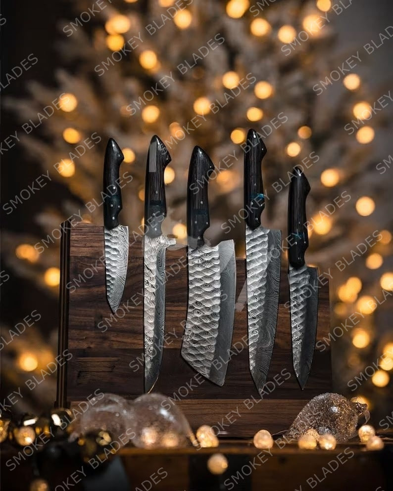 Hand Made BBQ/Chef/Kitchen Knife Set