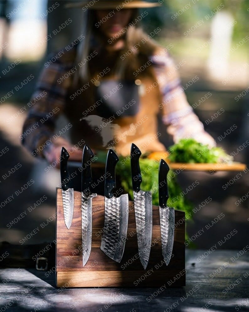 Hand Made BBQ/Chef/Kitchen Knife Set