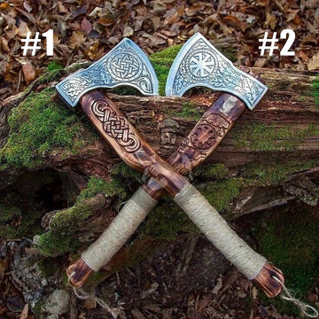Hand Made Axe/Tomahawk/Hatchet Pair