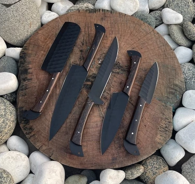 Hand Made BBQ/Chef/Kitchen Knife Set