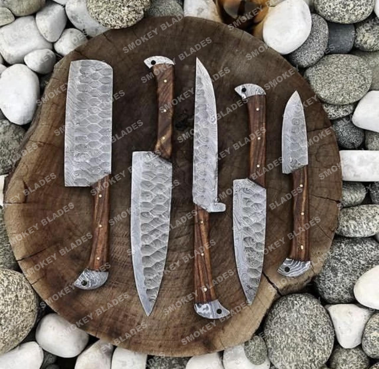 Hand Made BBQ/Chef/Kitchen Knife Set
