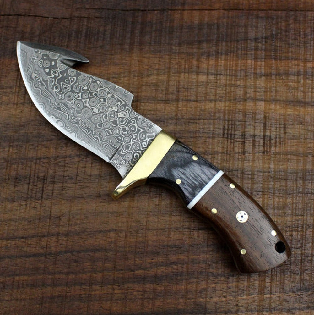 Hand Made Gut Hook Skinning Knife