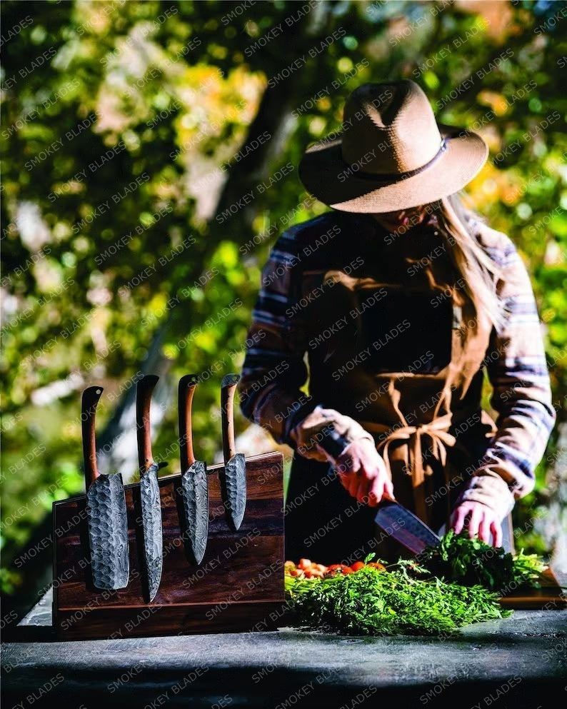 Hand Made BBQ/Chef/Kitchen Knife Set