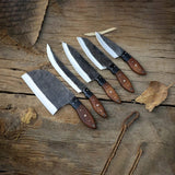 Hand Made BBQ/Chef/Butchers/Kitchen Knife Set