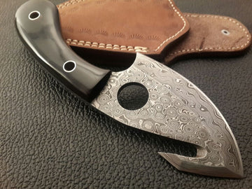 Hand Made Gut Hook Skinning Knife