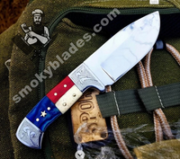 Handmade Texas Flag Handle Skinner Hunting Knife