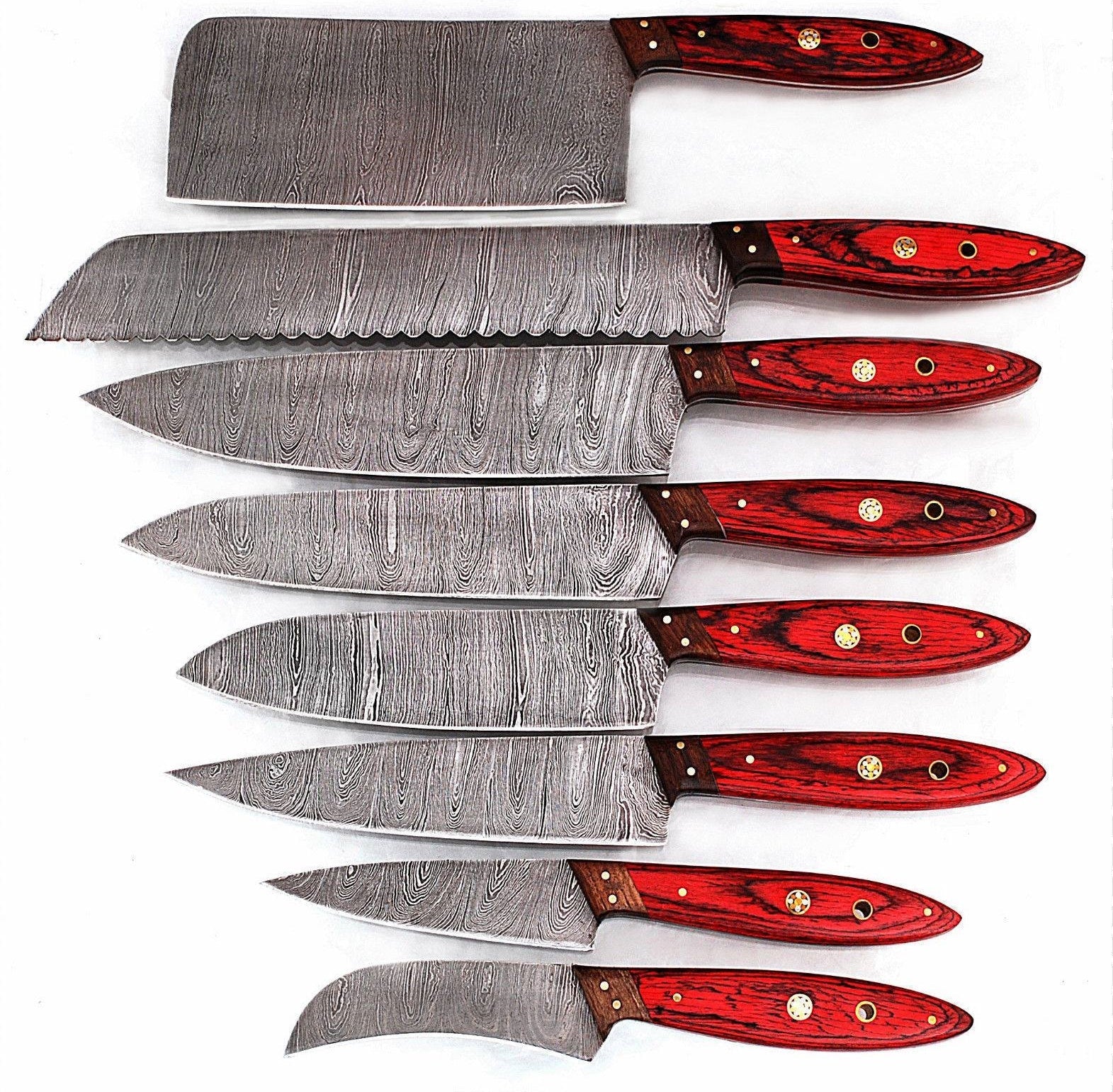 Hand Made BBQ/Chef/Kitchen Knife Set