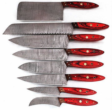 Hand Made BBQ/Chef/Kitchen Knife Set