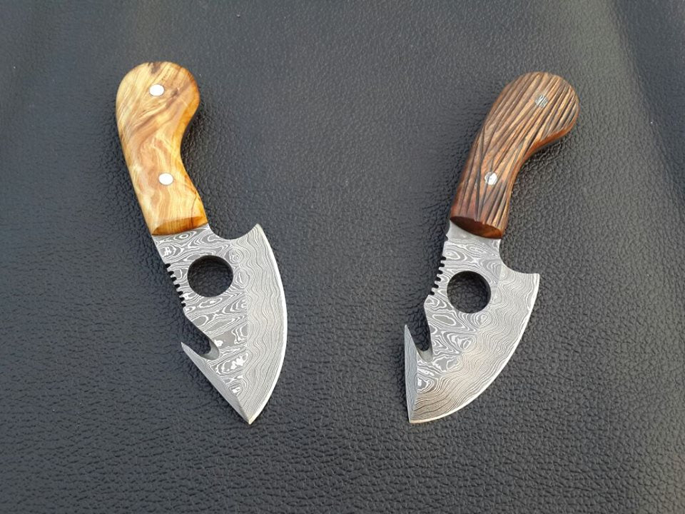 Hand Made Gut Hook Skinning Knife