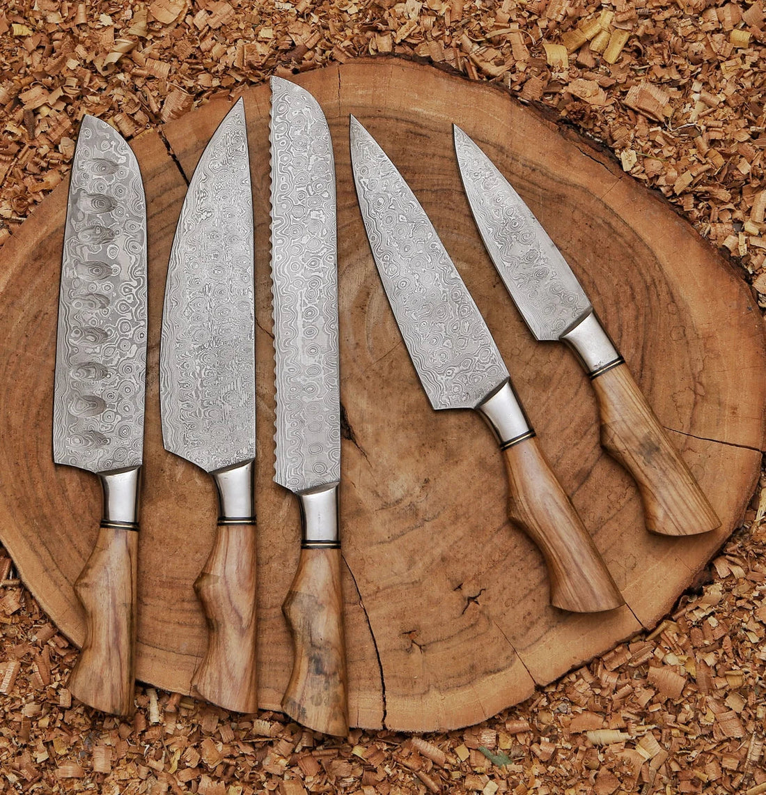 Hand Made BBQ/Chef/Kitchen Knife Set