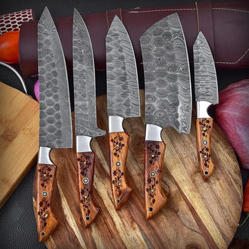 Hand Made BBQ/Chef/Kitchen Knife Set